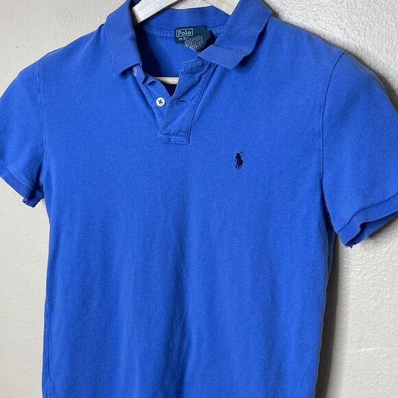 Ralph Lauren Shirt Kids Large Blue Polo Short Sleeve Casual Classic Fit - Picture 4 of 8